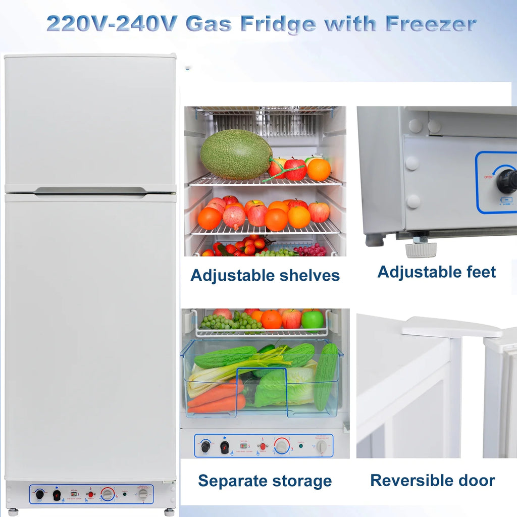 9.4 Cu ft Propane Refrigerator AC 110V O17341
