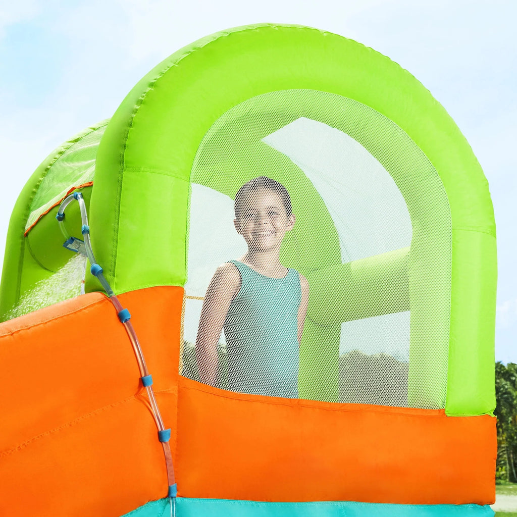 Kids Outdoor Inflatable Water Park with Water Cannon W386566