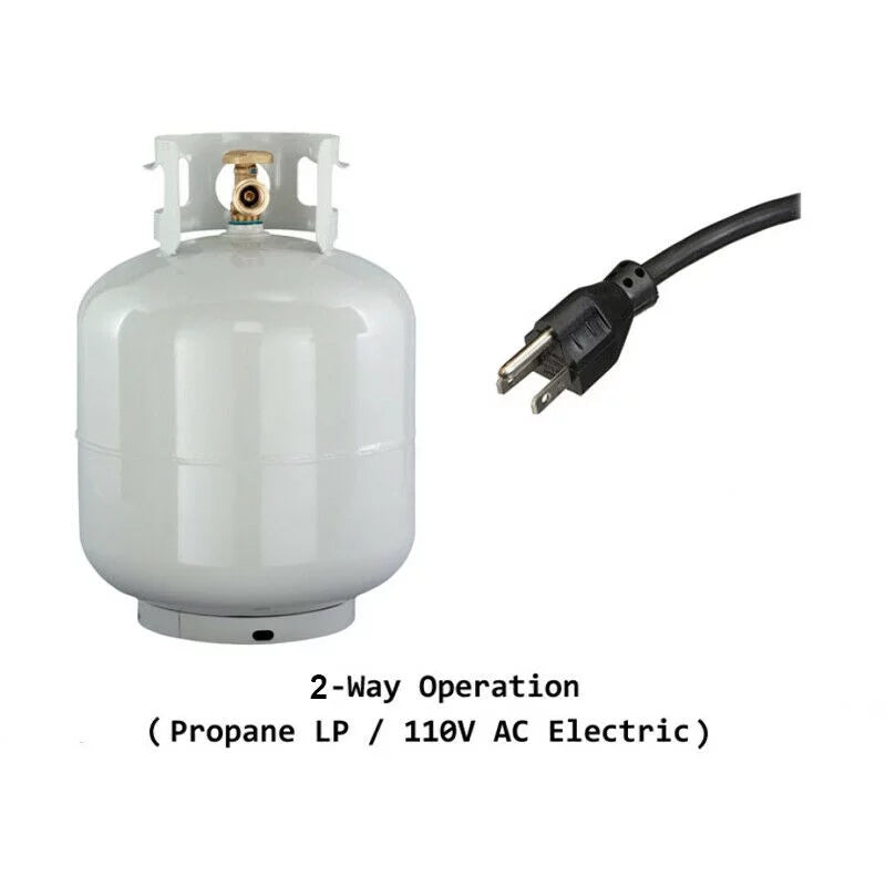 9.4 Cu ft Propane Refrigerator AC 110V O17341