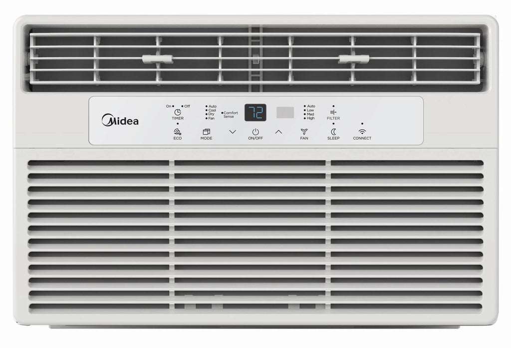 8,000 BTU 115V Smart Window Air Conditioner with Remote, Black K224