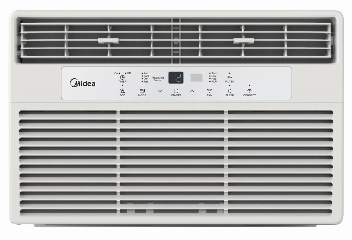 8,000 BTU 115V Smart Window Air Conditioner with Remote, Black K224