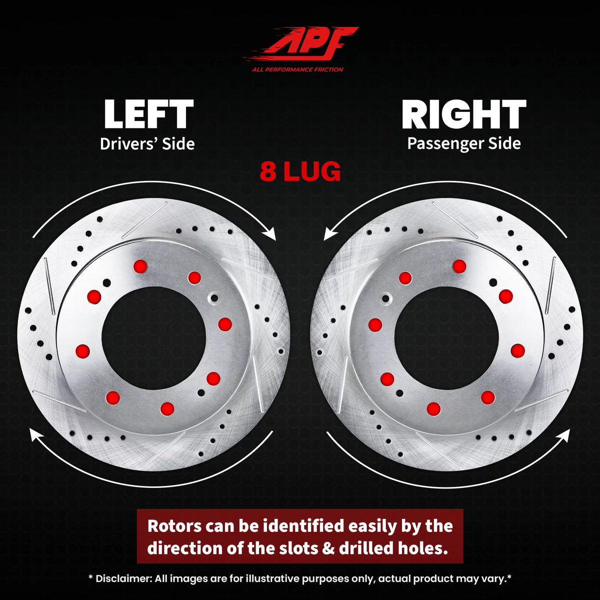 Drilled/Slot Brake Rotors H3225