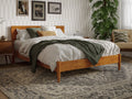 Solid Wood Low Profile Platform Bed V9072