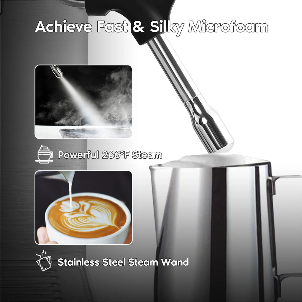 20 Bar Espresso Machine with Milk Frother Steam Wand V35751