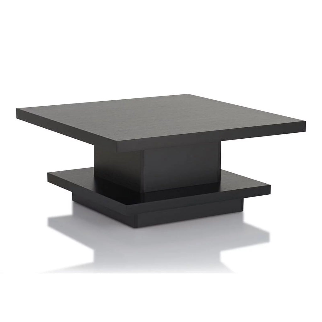3-Piece Black Wood Coffee Table Set H277