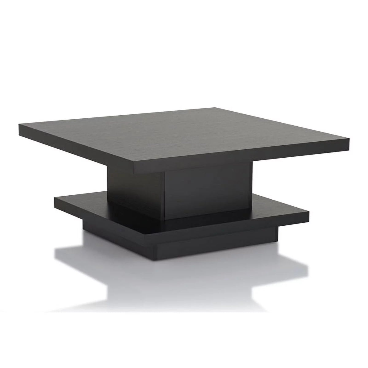 3-Piece Black Wood Coffee Table Set H277