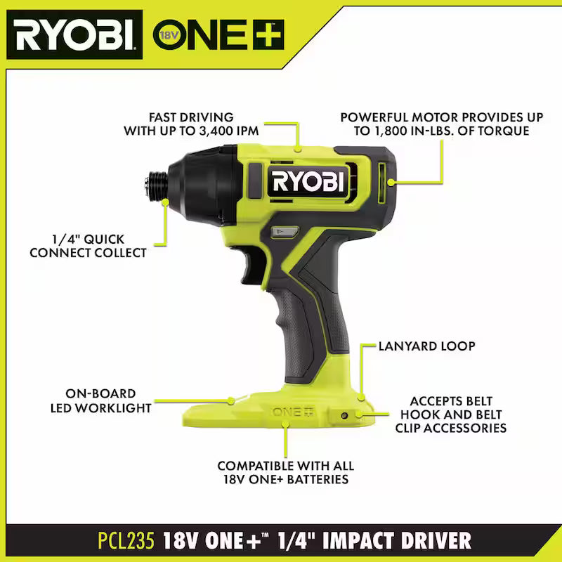 18V Cordless 4-Tool Combo Kit with Battery and Charger B97859