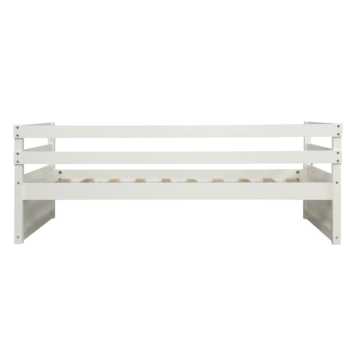 Solid Wood Daybed with Trundle White Q786941