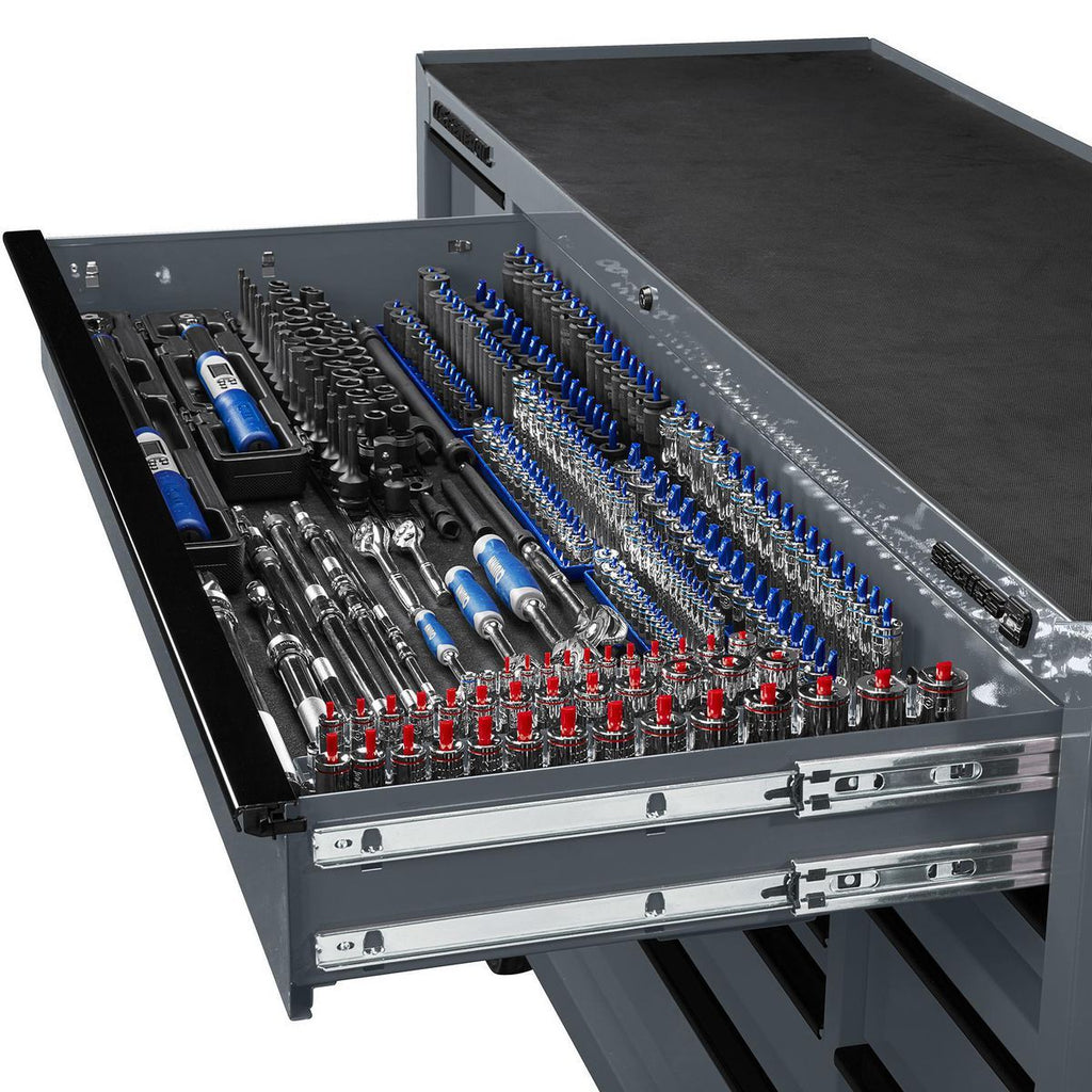 72 in. x 22 in. Triple-Bank Roll Cab, Slate Gray I647272