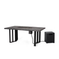 Lightweight Concrete Outdoor Fire Pit Dining Table 40,000 BTU V833