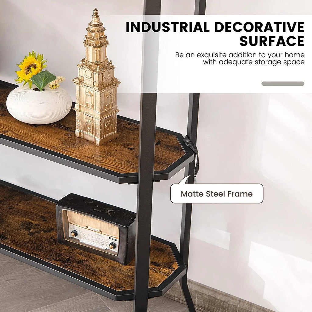 Industrial 3-Tier Narrow Console Table with Open Shelves T877567