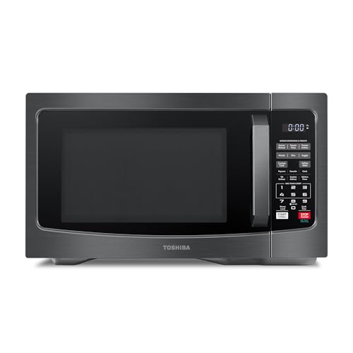 1000W 1.2 Cu Ft Black Countertop Microwave Oven J686
