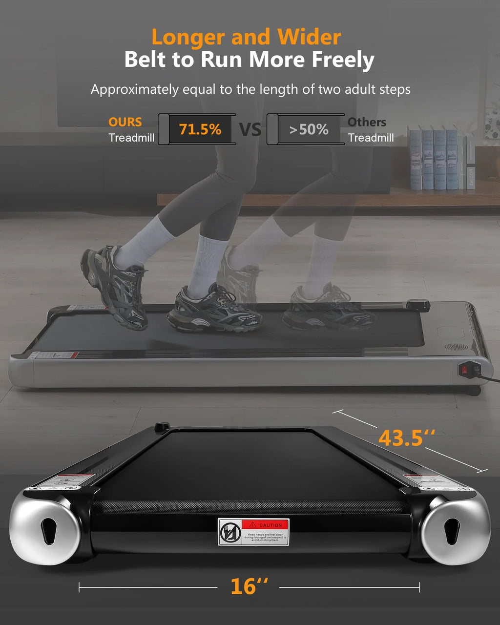 2.5 Walking Pad Under Desk Treadmill C469