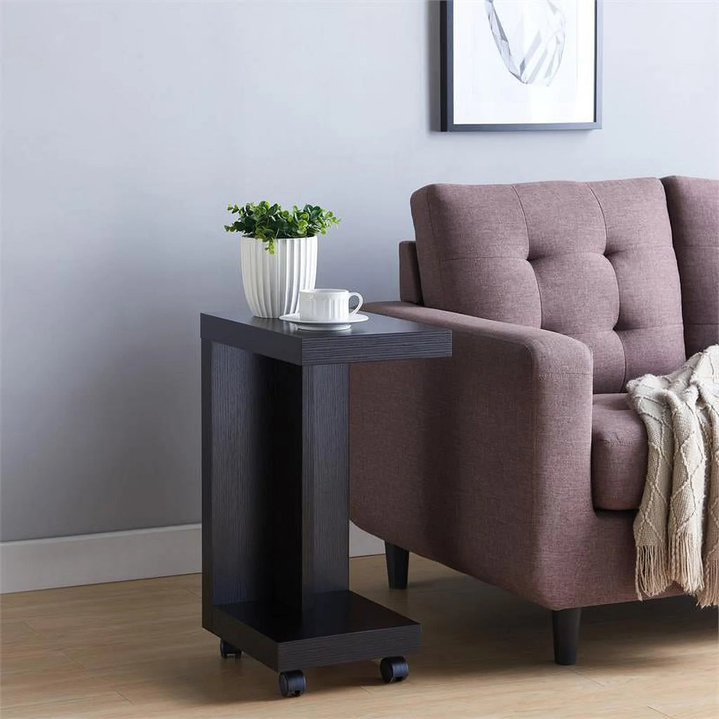 3-Piece Black Wood Coffee Table Set H277
