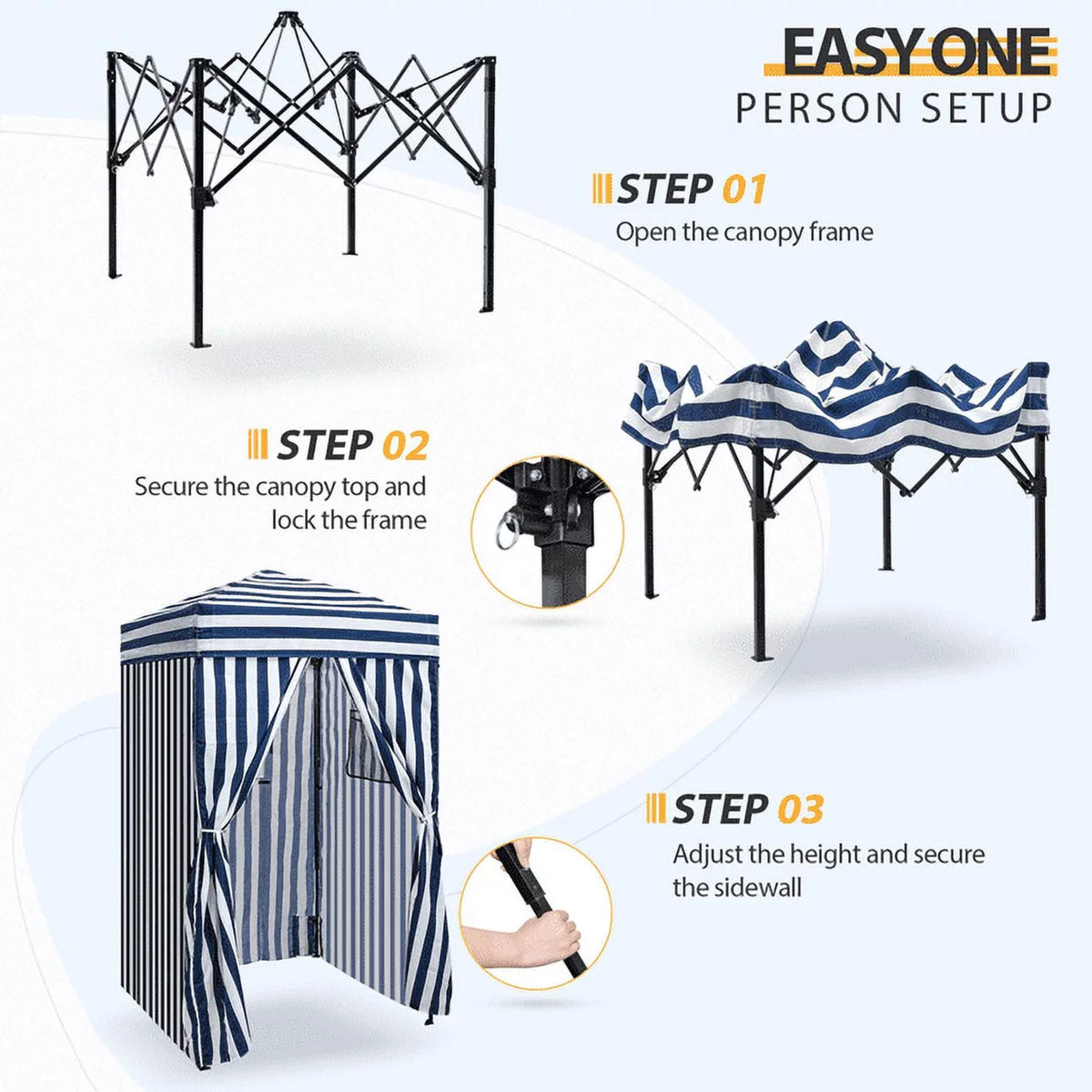 4 ft x 4 ft Pop-up Changing Room Canopy H834