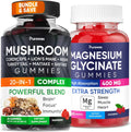 Vegan Raspberry Magnesium Glycinate & Mushroom Gummies Q35356