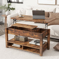 Lift Top Coffee Table with 3 Shelves Z883