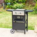 2-In-1 Gas Grill 20,000 BTU Black J742679