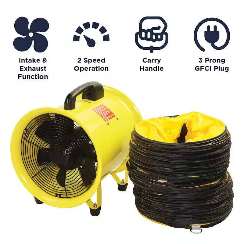 Portable Blower and Exhaust Fan with Hose G631