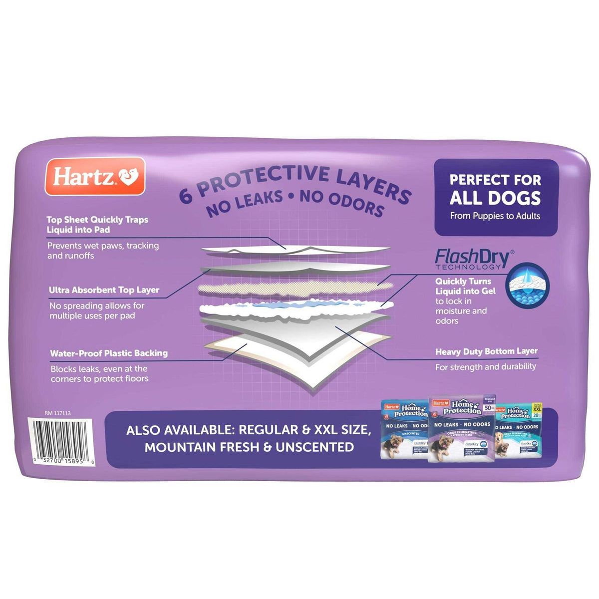 Lavender Scent Odor Eliminating Dog Pads Z394